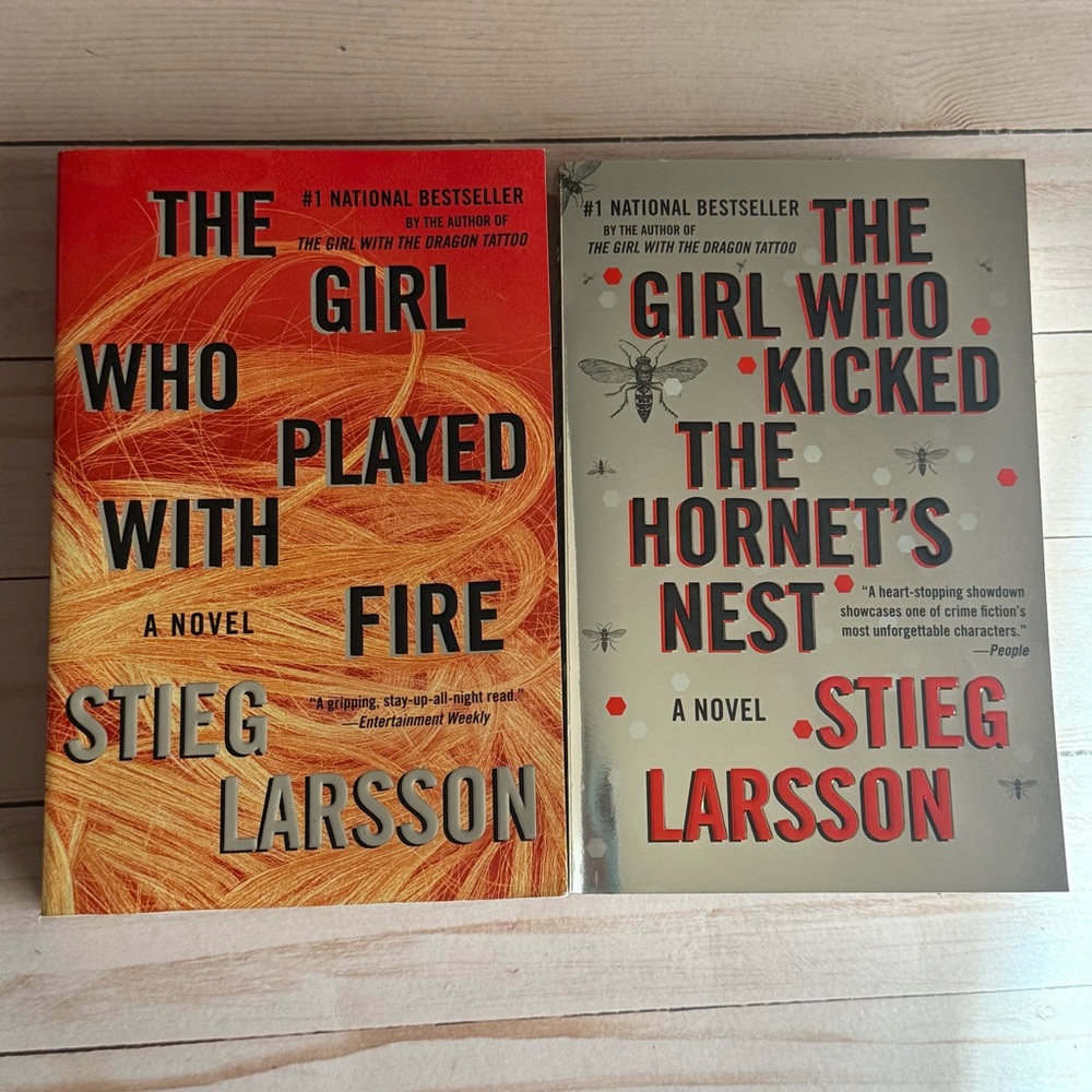 The Girl Who Kicked The Hornets Nest and The Girl Who Played With Fire Book Set
